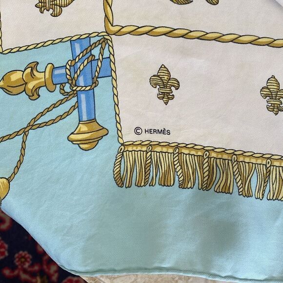 Hermes Vue du Carrosse de La Galere La Reale Silk Scarf 90cm - Picture 4 of 15